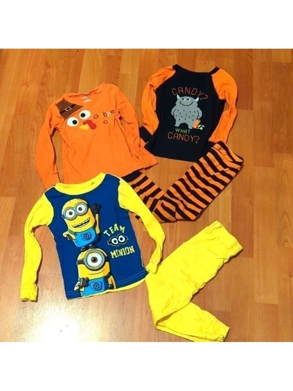 Minions Pajamas Toddler Set 4T Halloween Thanksgiving